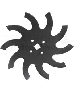 Rollhackenscheibe links