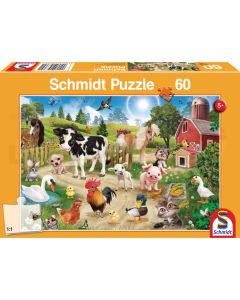 Puzzle 60 Teile Bauernhoftiere