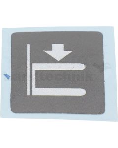 Aufkleber: Bedienung Joystick