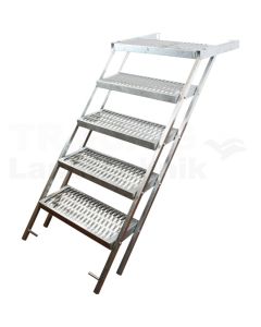 Treppe, ausziehbar, 5 Stufen