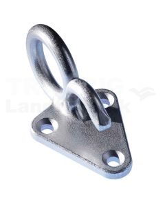 Planenhaken Guss m. Ring, Platte 50x41mm