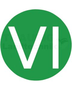 Euro 6 'VI' PVC Selbstklebefolie 9000183