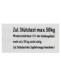Stützlastschild