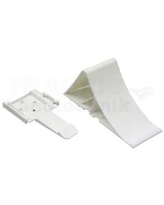 Unterlegkeil mit Halter, weiss