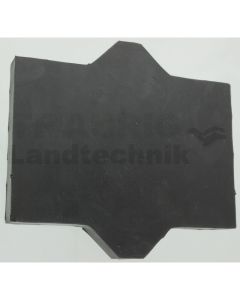 Gummiachsplatte 150 x 140 mm t=15 mm