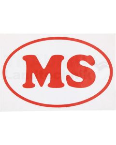 Aufkleber MS