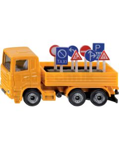LKW mit Verkehrszeichen