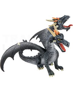 Zweiköpfiger Drache, schwarz