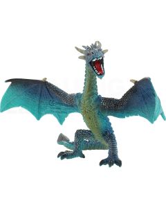 Drache fliegend türkis