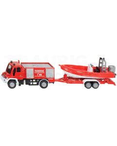 Unimog Feuerwehr mit Boot