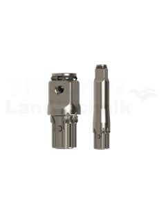 2-teiliges Kit  1/2 x 2'' Erw., 3/4'' St