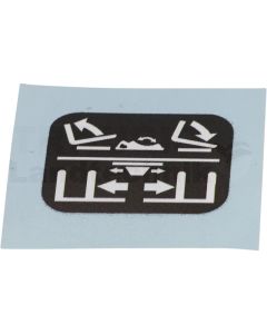 Aufkleber: Bedienung Joystick