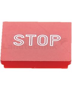 Symbolplatte Stop rot
