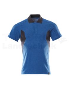 Polo-Shirt Azurblau/Schwarzblau 4XLONE