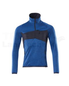 Fleecepullover  Azurblau/Schwarzblau 3XL