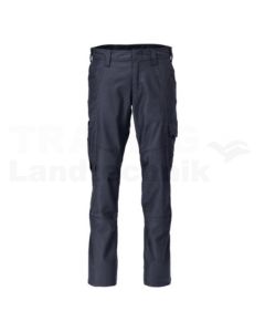 Hose mit Schenkeltaschen sw/blau 82C44