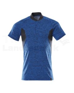 Polo-Shirt Azurblau/Schwarzblau 4XLONE