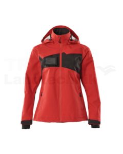 Hardshell Jacke Verkehrsrot/Schwarz S