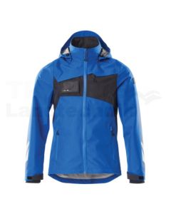 Hardshell Jacke Azurblau/Schwarzbl 2XL