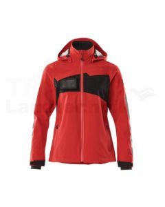 Hardshell Jacke Verkehrsrot/Schwarz XL