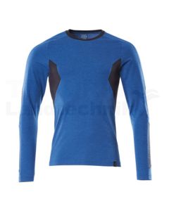 T-Shirt, Langarm Azurblau/sw/blau 4XLONE
