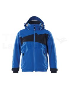 Kinder Winterjacke  Azurblau/sw/blau 128