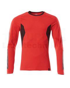 T-Shirt, Langarm Verkehrsrot/sw 3XLONE