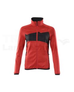 Fleecepullover  Verkehrsrot/Schwarz M