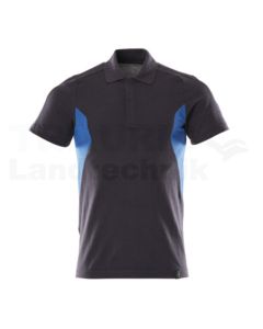 Polo-Shirt Schwarzblau/Azurblau XL ONE
