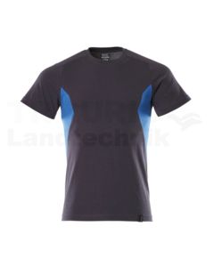 T-Shirt Schwarzblau/Azurblau L  ONE