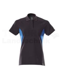 Polo-Shirt Schwarzblau/Azurblau 4XLONE