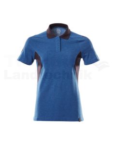 Polo-Shirt Azurblau/Schwarzblau 5XLONE