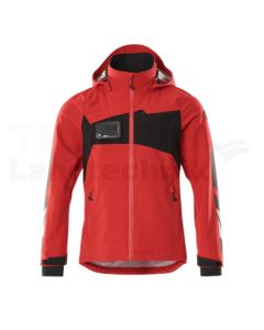 Hardshell Jacke Verkehrsrot/Schwarz S