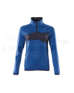 Fleecepullover  Azurblau/Schwarzblau 4XL