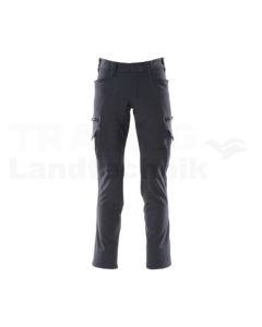 Hose mit Schenkeltaschen sw/blau 82C44