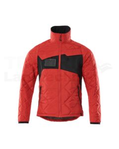 Thermojacke Verkehrsrot/Schwarz XL