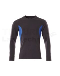 Sweatshirt Schwarzblau/Azurblau 2XLONE