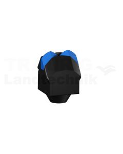 Fleecepullover  Schwarz M