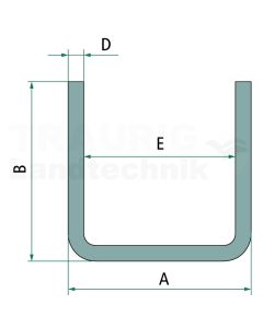 BW-U-Stahl St37-2 30x30x30x1,5 VZ-6M