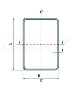 Profilstahlrohr 60 x 40 x 3,0mm DIN 2395