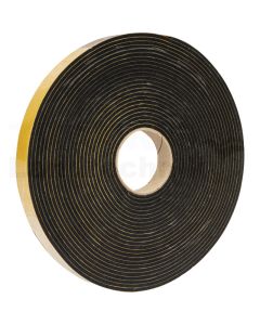 Moosgummi 50x5 mm, VE 50m, EPDM schwarz