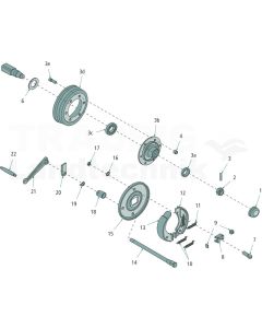 Bremsschild