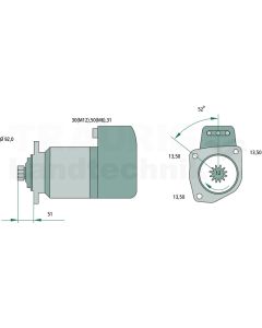 Starter 24 V / 6,6 kW