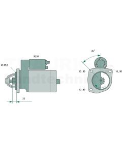 Starter 24 V / 4,0 kW