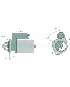 Starter 24 V / 3,2 kW