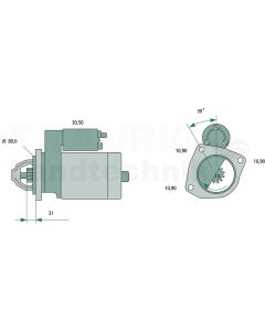 Starter 24 V / 4,0 kW