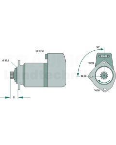 Starter 24 V / 5,5 kW