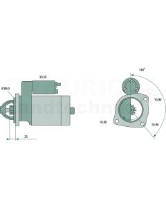 Starter 12 V / 2,7 kW