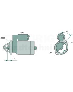 Starter 12 V / 1,7 kW