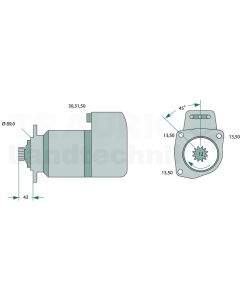 Starter 24 V / 6,6 kW